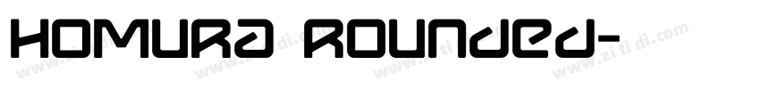 Homura Rounded字体转换